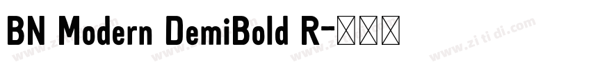 BN Modern DemiBold R字体转换